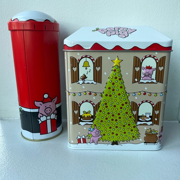 M&S Percy Piggy bank Empty Biscuit Tin - Picture 3 of 5